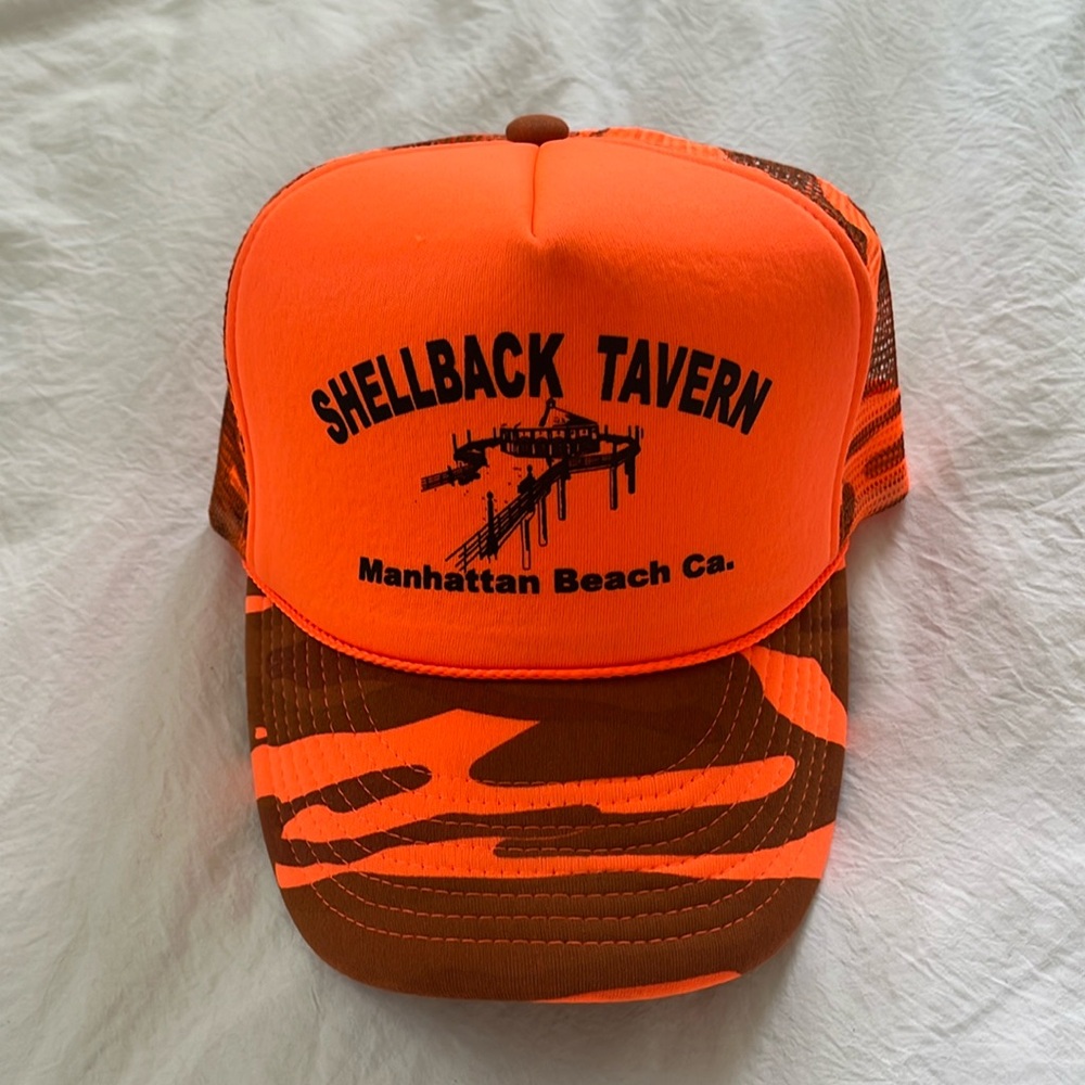Orange camo shellback hat